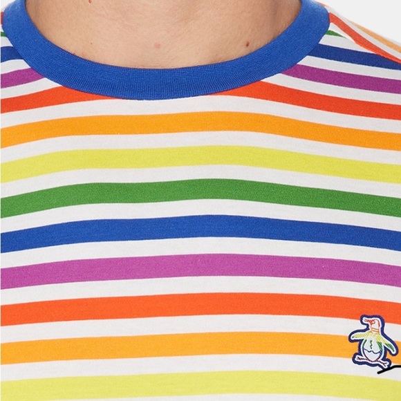ORIGINAL PENGUIN Pride Stripe T-Shirt - Picture 3 of 7